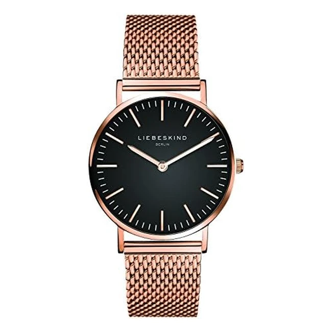 Liebeskind Berlin Damenuhr mit Edelstahlarmband, Quarzuhrwerk, Referenznummer XYZ, wasserdicht