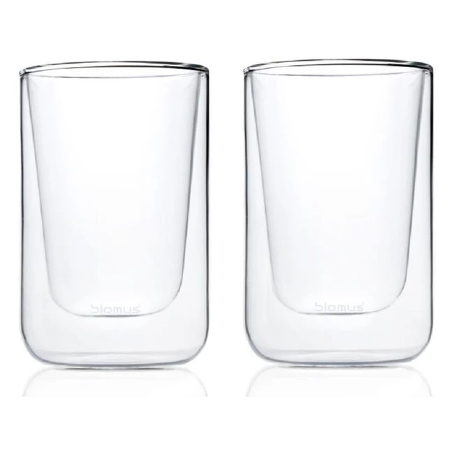 Ensemble de 2 verres à cappuccino Blomus Nero 115mm - Double paroi, design élégant