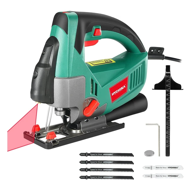 Sierra de Calar 750W Hychika - Alta Potencia - 6 Velocidades Ajustables - Ángulo de Inclinación 45