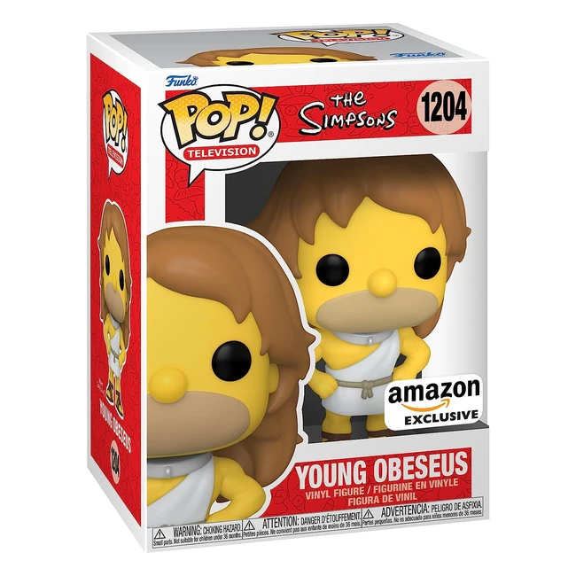Funko Pop Animation Simpsons - Homer Simpson Buff - Exclusivité Amazon - Figurine en Vinyle - Idée Cadeau