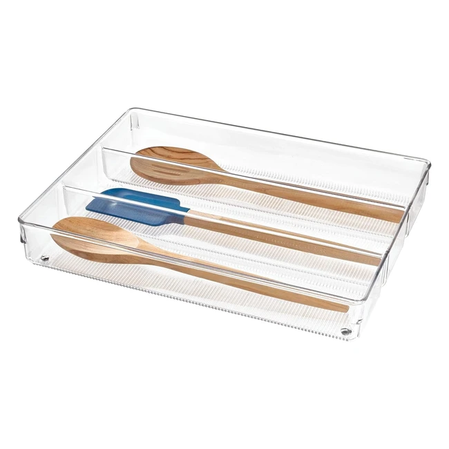 InterDesign 55930EU Linus Besteckeinsatz Max - Utensilienorganisator mit 3 Fächern