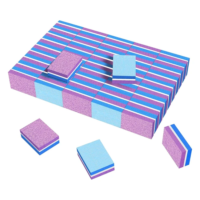 Buffer per unghie professionale a doppia faccia CGEBE - 50 pezzi - Grana 100180 - Adatti per unghie in gel e acriliche