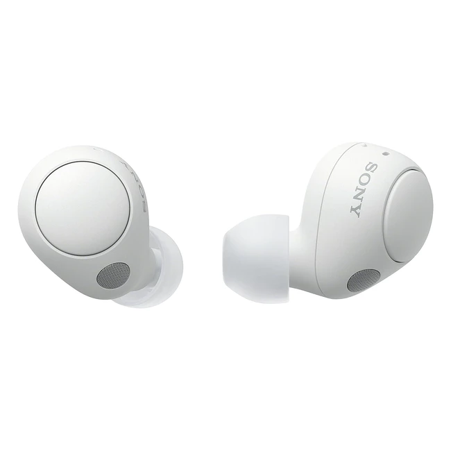 Sony WFC700N Wireless Bluetooth Noise Cancelling Earbuds - Small Lightweight Earbuds with Multipoint Connection - IPX4 Rating - Up to 20 HR Battery - Quick Charge - iOS Android - White