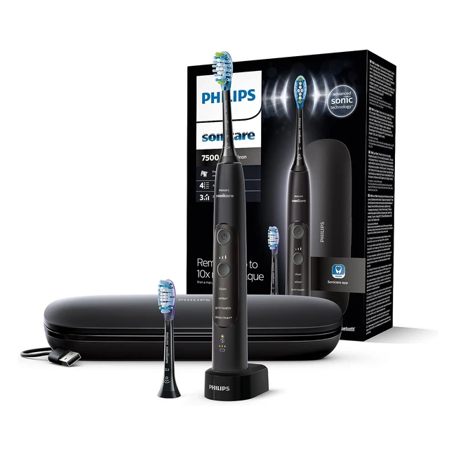 Philips Sonicare ExpertClean 7500 - Elektrische Zahnbürste mit G3 Premium Gum Care und C3 Premium Plaque Defense Bürstenkopf