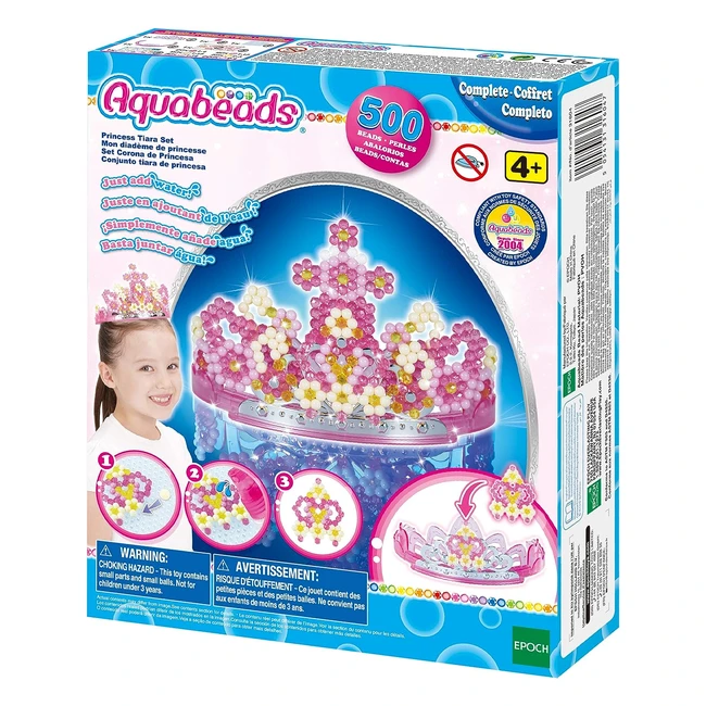 Aquabeads 31604 - Diadème de princesse avec perles colorées - Loisirs créatifs et accessoires