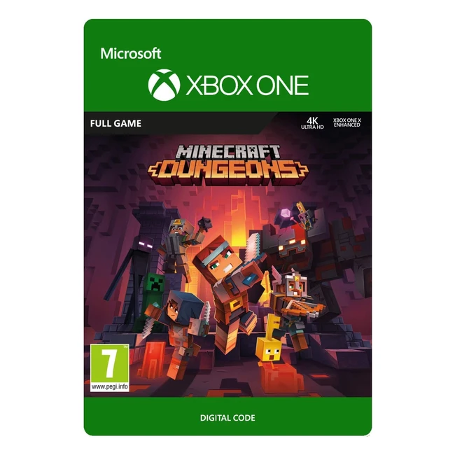 Minecraft Dungeons Standard Xbox One - Download Code  Action-Adventure Game