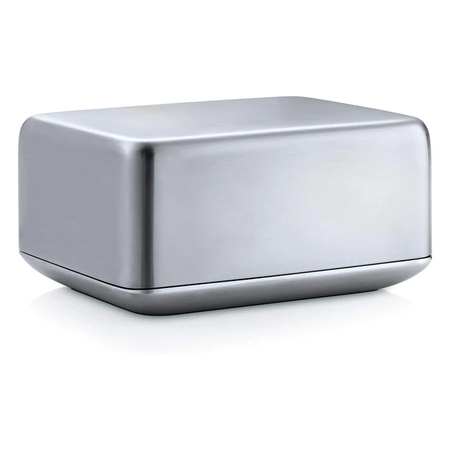 Beurrier moyen format en acier inoxydable gris Blomus 63638 - Pratique et élégant