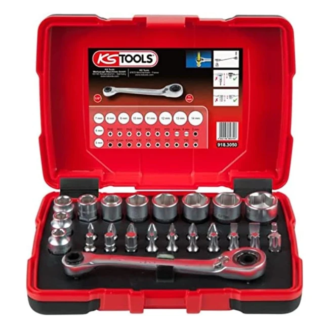 Coffret Douilles Traversantes KS Tools 9183050 - 32 pièces