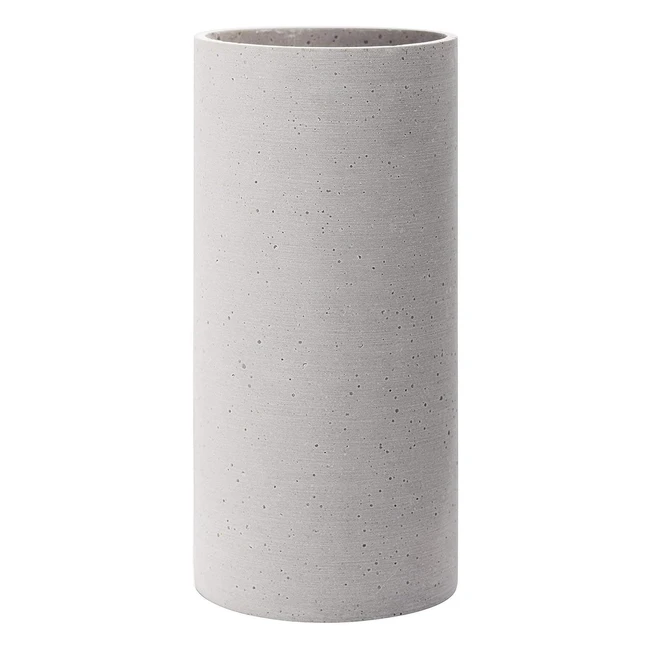 blomus coluna polystone vase - Light Grey - H:29cm - Modern Look - Exclusive Home Accessory