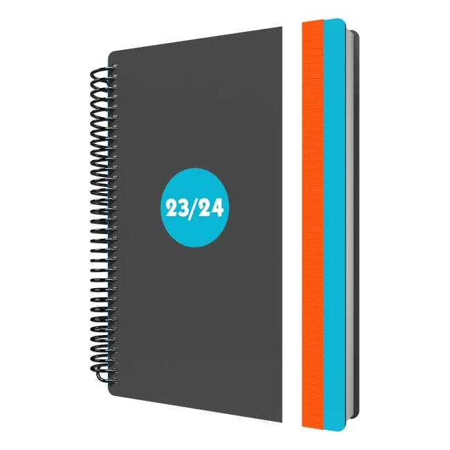 Collins Delta Academic 202324 A5 Day to Page Mid Year Diary Planner School College or University Term Journal - Blue