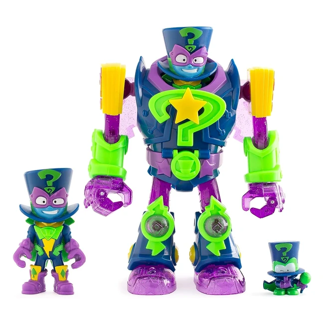 Superthings Superbot Enigma Robot Articulado Héroe con Accesorios de Combate