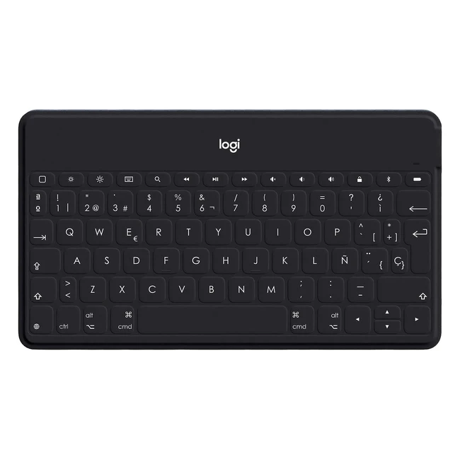 Teclado Logitech Keys-to-Go, Bluetooth, iPhone, iPad, Apple TV, Ligero, QWERTY, Negro