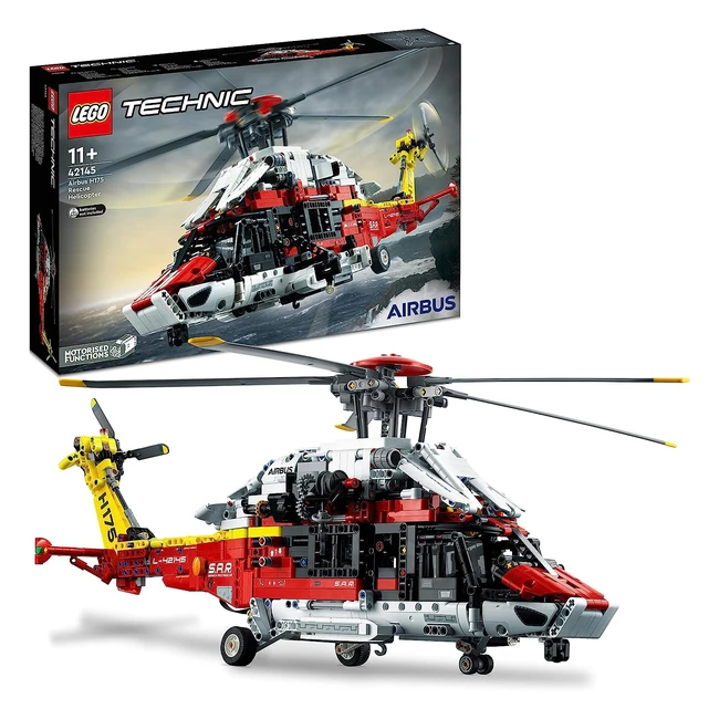 LEGO 42145 Technic Airbus H175 Rettungshubschrauber Modellbausatz fr Kinder - 