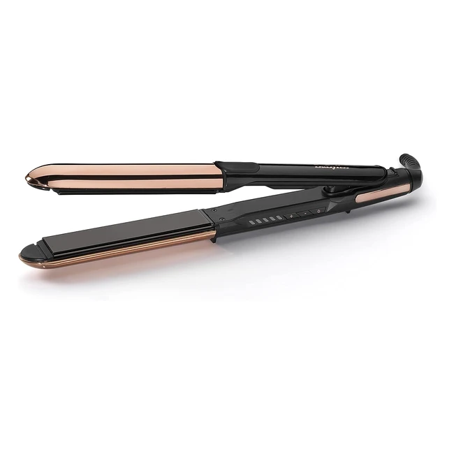 Lisseur Babyliss Staight Curl Brilliance ST482E - Plaques Incurvées et Fonction Ionique