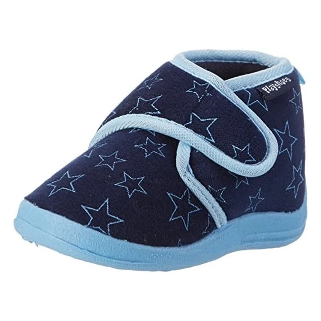 Chaussons Playshoes Pantoufles Garçon Unisexes Bleu Marine - Taille 11 (2021)