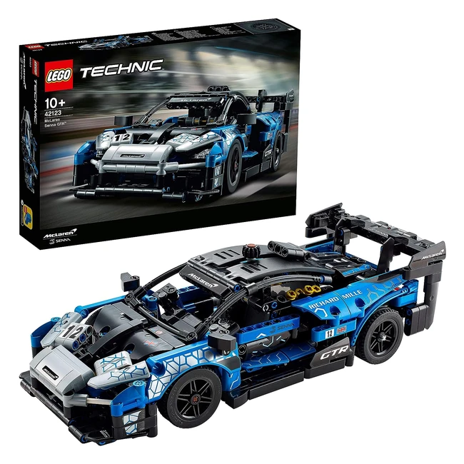 LEGO 42123 Technic McLaren Senna GTR Modellbausatz - Spielzeugauto Rennauto Rennwagenbauset