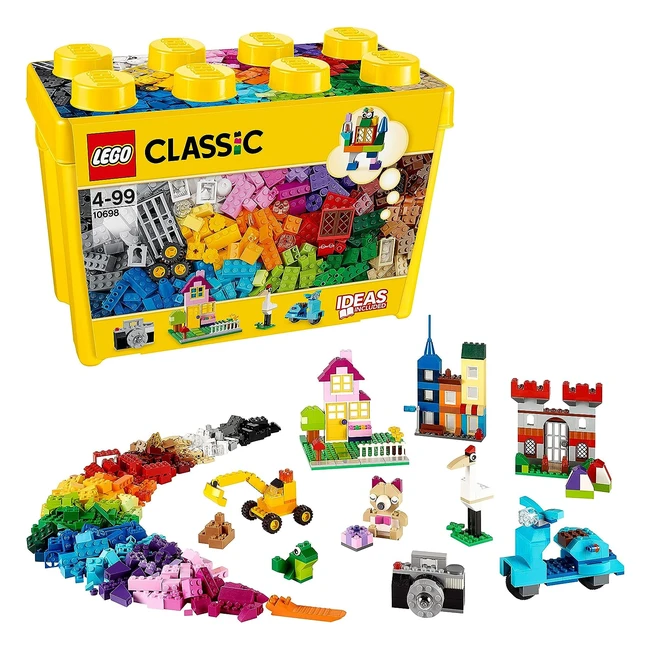 LEGO 10698 Classic Groe Bausteinebox - Aufbewahrungsbox mit bunten Steinen Re