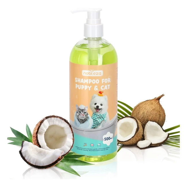Shampooing Bio pour Chien et Chiot - Peau Sensible - Anti Odeur et Anti Démangeaison - 500ml