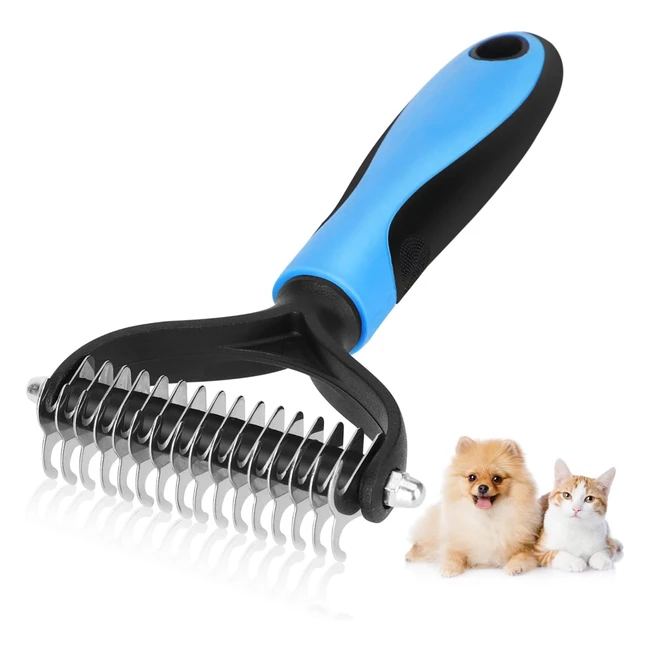 Brosse pour chien et chat Nobleza - Pour poils longs - Peigne professionnel pour animaux - Démêlage et nœuds des poils