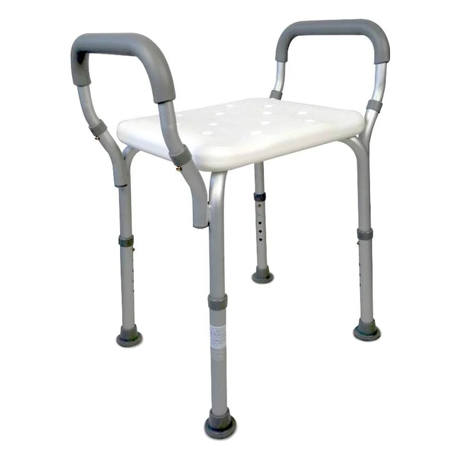 Taburete de baño y ducha para adultos - Mobiclinic, referencia ACUEDUCTO - Altura regulable, ergonómico y antideslizante