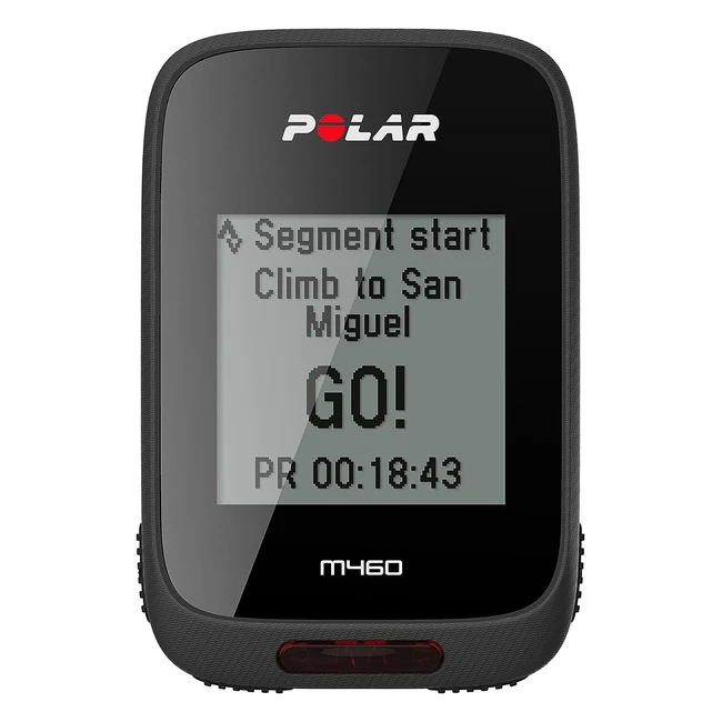Polar M460 Ciclocomputador Negro Talla M  GPS Integrado y Sensor Baromtrico