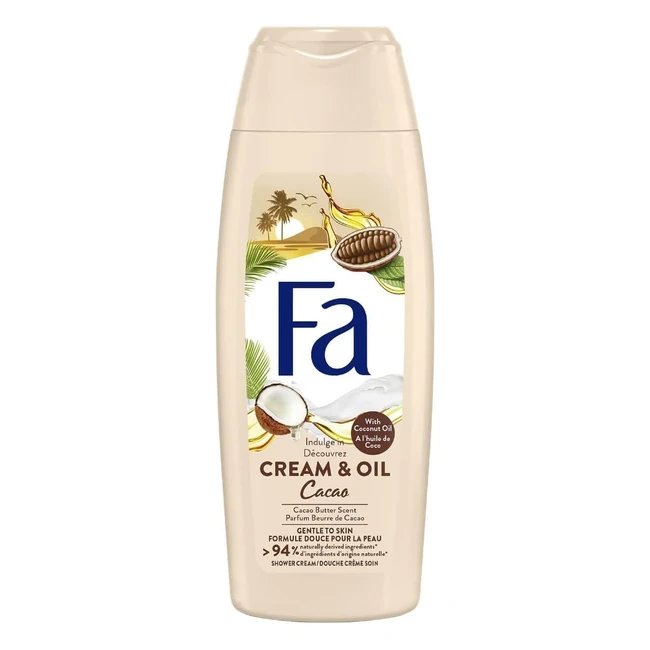 Gel de ducha FA Cream Oil con aceite de coco y manteca de cacao 250 ml
