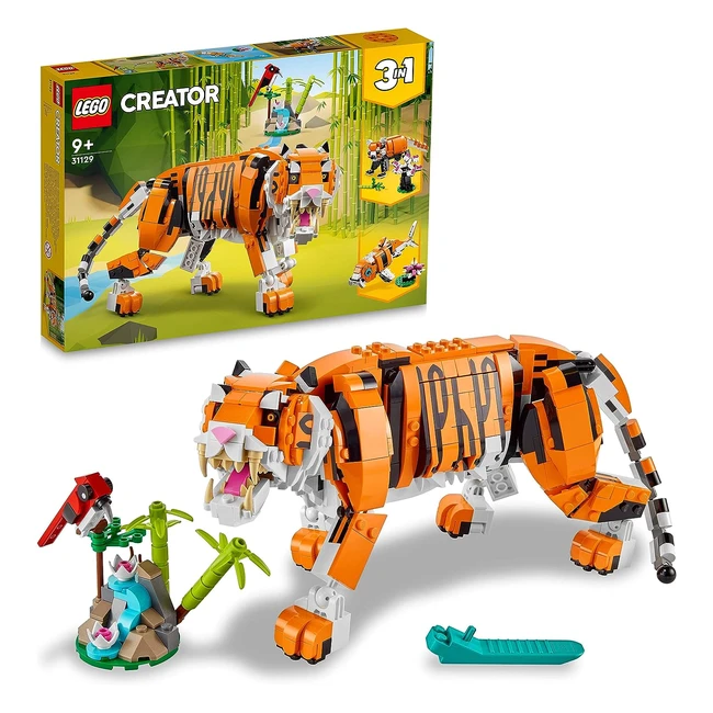 LEGO Creator Majesttischer Tiger Panda oder Fisch 3-in-1 Tierfigurenset - Spi