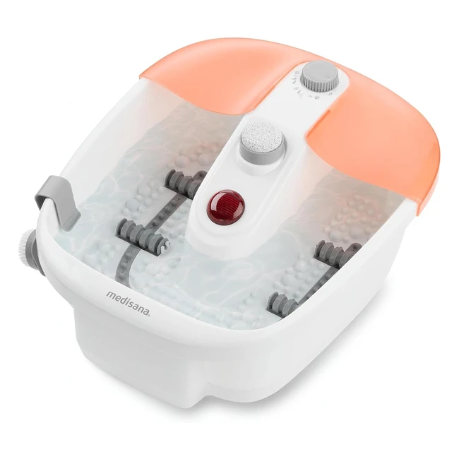 Medisana FS 883 Fußbad mit Fußreflexzonenmassage, elektrisches Fußbad mit Wasserwärmefunktion, Vibrationsmassage, Pediküreaufsätze, Fußbad mit Massage und Heizung für große Füße