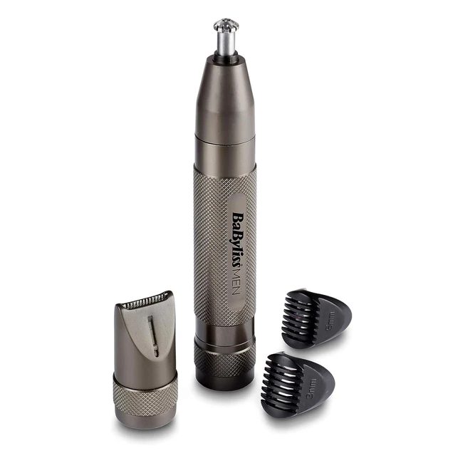 Babyliss Men Diamond Precision 3in1 Trimmer E110E - Präzisionsrasierer für Nase, Ohren und Augenbrauen
