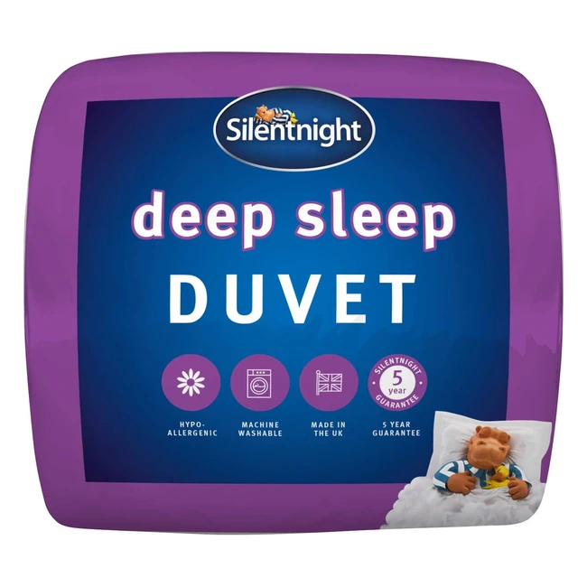 Silentnight Deep Sleep Super King Duvet 75 Tog - Soft and Comfortable Quilt - Hypoallergenic - Machine Washable
