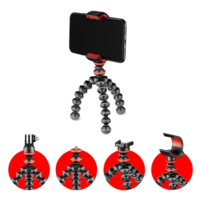 Joby Gorillapod Starter Kit - Flexibles Ministativ fr Smartphones  Kameras - 