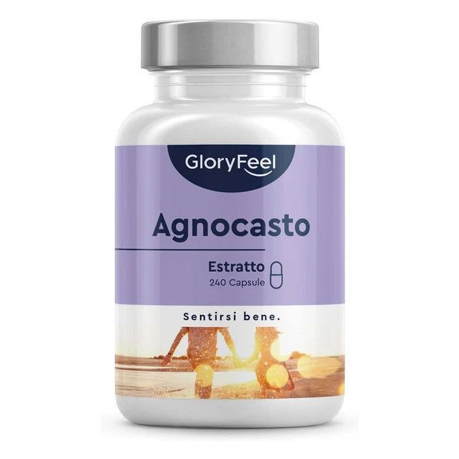 Integratore Agnocasto Vitex Agnus Castus per Ciclo Mestruale e Menopausa - 240 Capsule Vegan