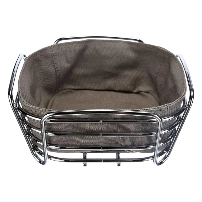 Cestino per il Pane Blomus Delara 20x20x10cm - Colore Tortora