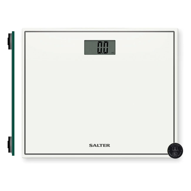 Salter 9207 WH3R Digital Bathroom Scales - Instant Read, Compact Design, 15 Year Guarantee