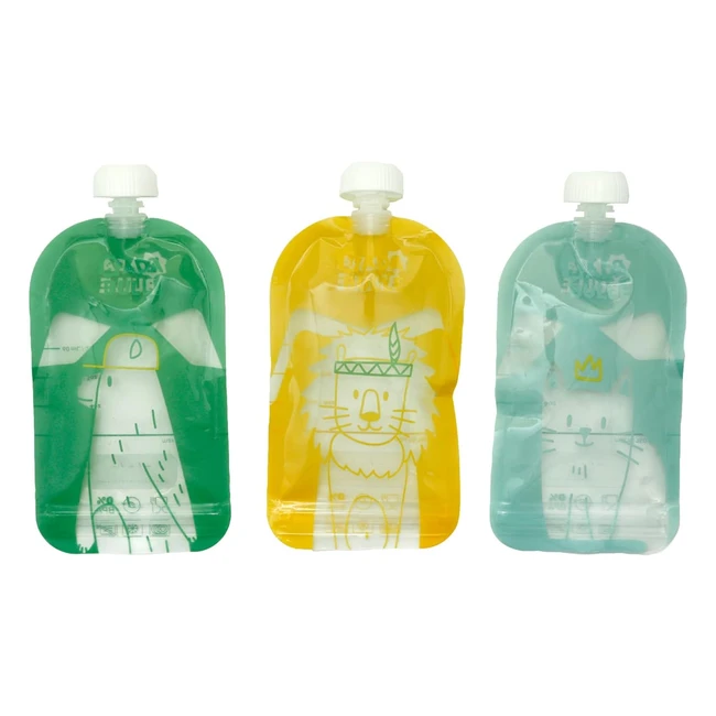 Lote 15 Bolsas Comida Reutilizables Transparente Badabulle Referencia123