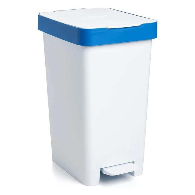 Tatay 1021051 Kitchen Waste Bin 25L - Smart, AMZ Blue, R Plastic