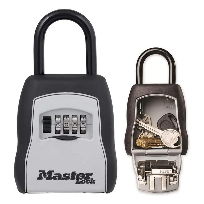 Master Lock Portable Key Safe with Shackle - Medium 90x157x40mm - Outdoor/Home/Office/Vehicles