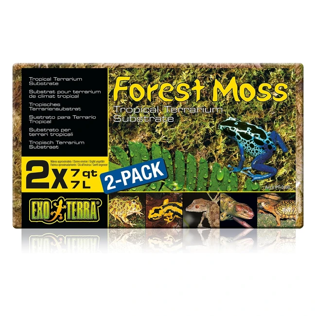 Exo Terra Forest Moss - 100 natrliches Moos fr tropische Terrarien - 7L Pac