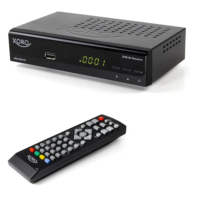 Receptor Digital de Satélite Xoro HRS 2610 HDMI Scart LAN USB 2.0
