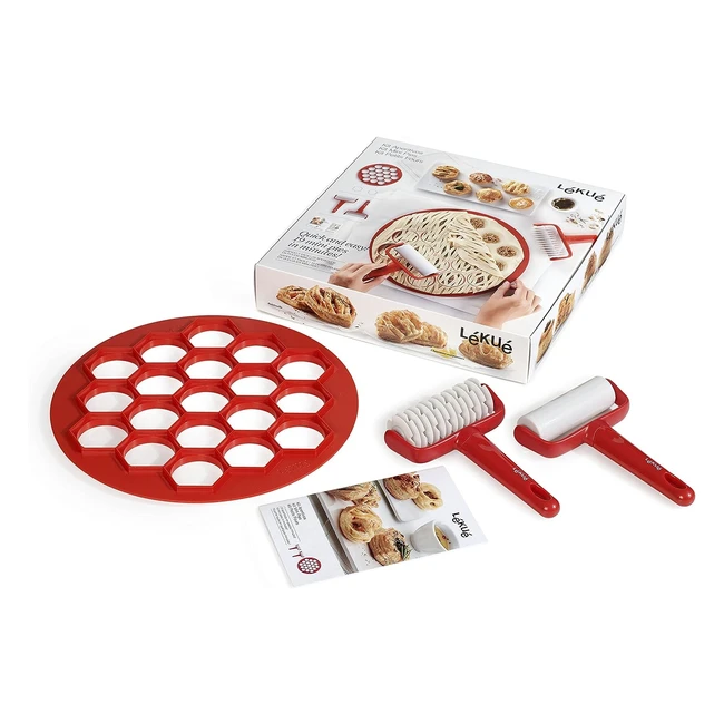 Kit LKU Piccoli Forni Plastica Rosso 30x30x15 cm - Tagliare e Decorare la Pasta 