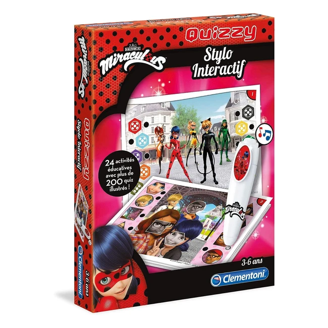 Clementoni Quizzymiraculous 52354 - Jeu éducatif 4-6 ans - Multicolore