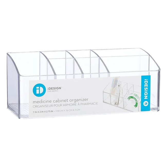 Organiseur transparent 7 pouces iDesign 42640EU pour pharmacie