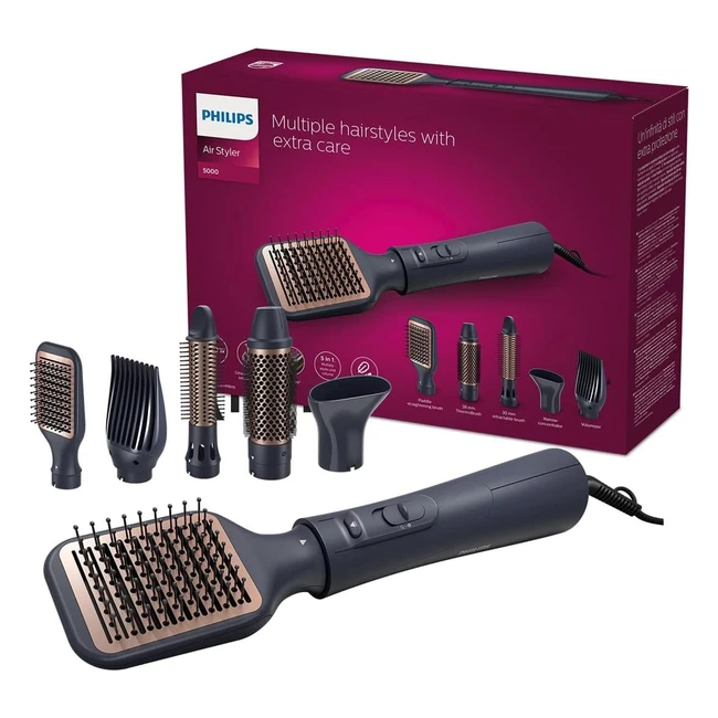 Moldeador Philips Shine Blowing Brush Serie BHA53000 - Cabello Brillante y Saludable