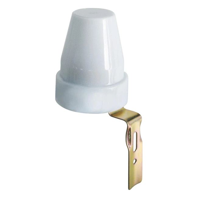 Interruptor Crepuscular Electraline 58060 - Uso Exterior - IP44 - Blanco