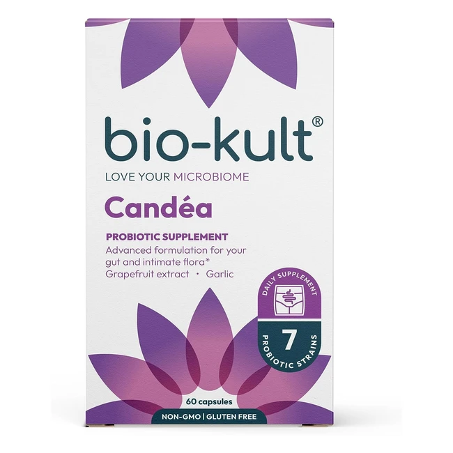 BioKult Canda Advanced Live Bacterial Formulation - Intimate Flora - Garlic & Grapefruit - 60 Capsules