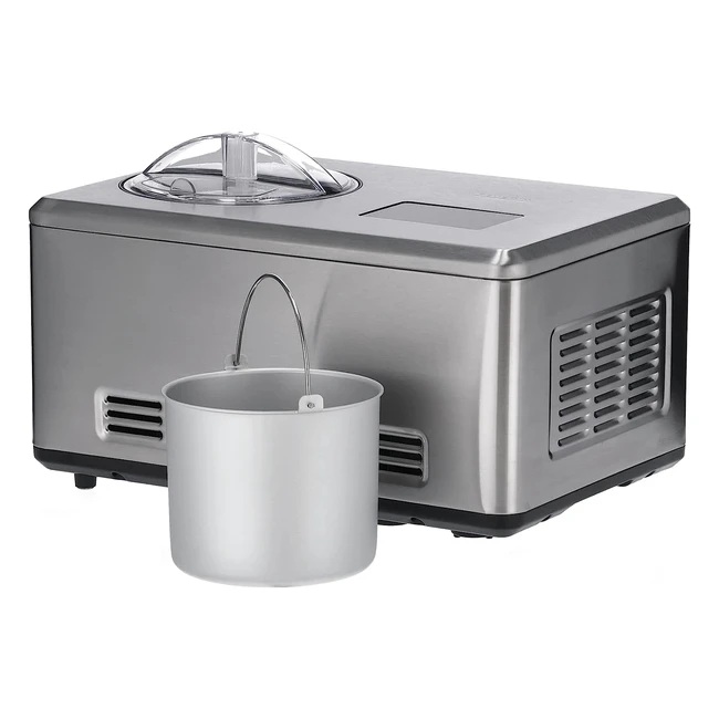 Gelatiera 2in1 Severin EZ 7406 - Display Touch LED - Timer - Raffreddamento Automatico - Acciaio Inox