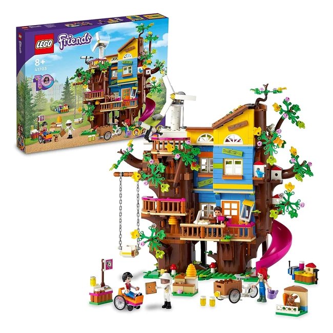 LEGO 41703 Friends Baumhaus mit 5 Mini-Puppen und Tierfigur Natur-Lernspielzeug