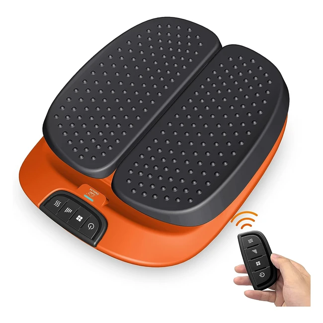 Snailax Vibrations-Fußmassagegerät mit Wärme, Fernbedienung, einstellbarer Vibrationsgeschwindigkeit, elektrische Fußmassage-Maschine zur Schmerzlinderung bei Plantarfasziitis