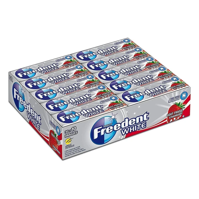 Freedent White Chewing-Gum Fraise Sans Sucres - Grand Format 420g