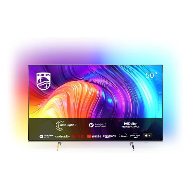 Philips 50PUS850712 50inch 4K LED TV - Ambilight, HDR10, Dolby Vision, Dolby Atmos